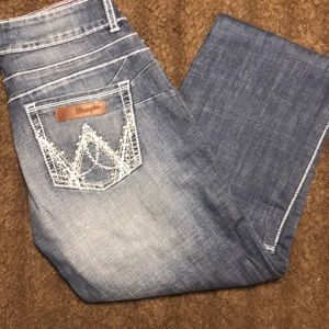 Wrangler retro blue washed